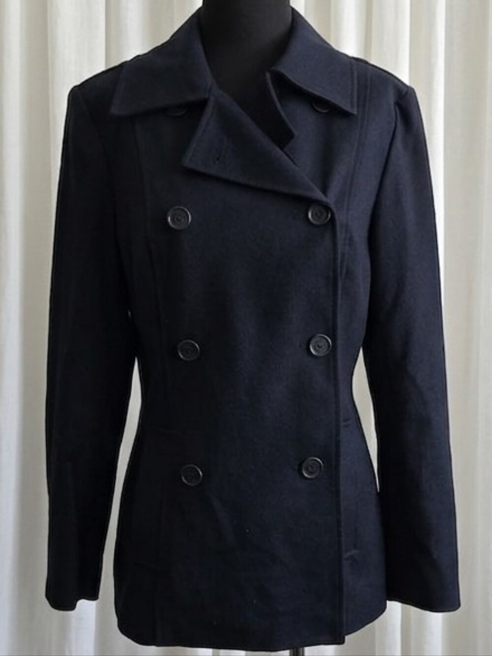 Classiques Entier Navy Double-Breasted Pea Coat